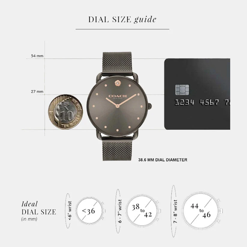 Elliot Women Quartz Grey Dial Analog Stainless Steel Watch 14504210 - Image 3