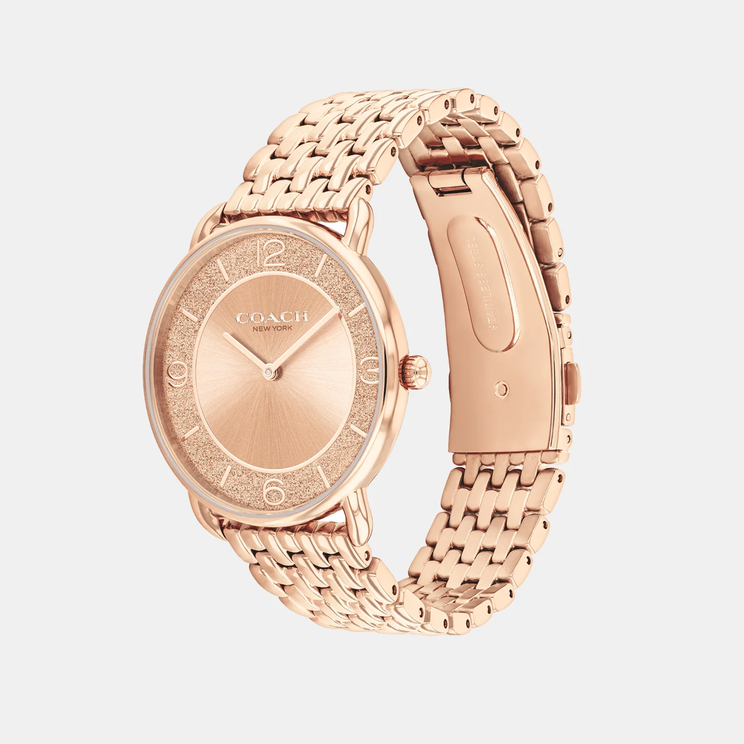 Elliot Women Quartz Rose Gold Dial Analog Stainless Steel Watch 14504375 - Image 2