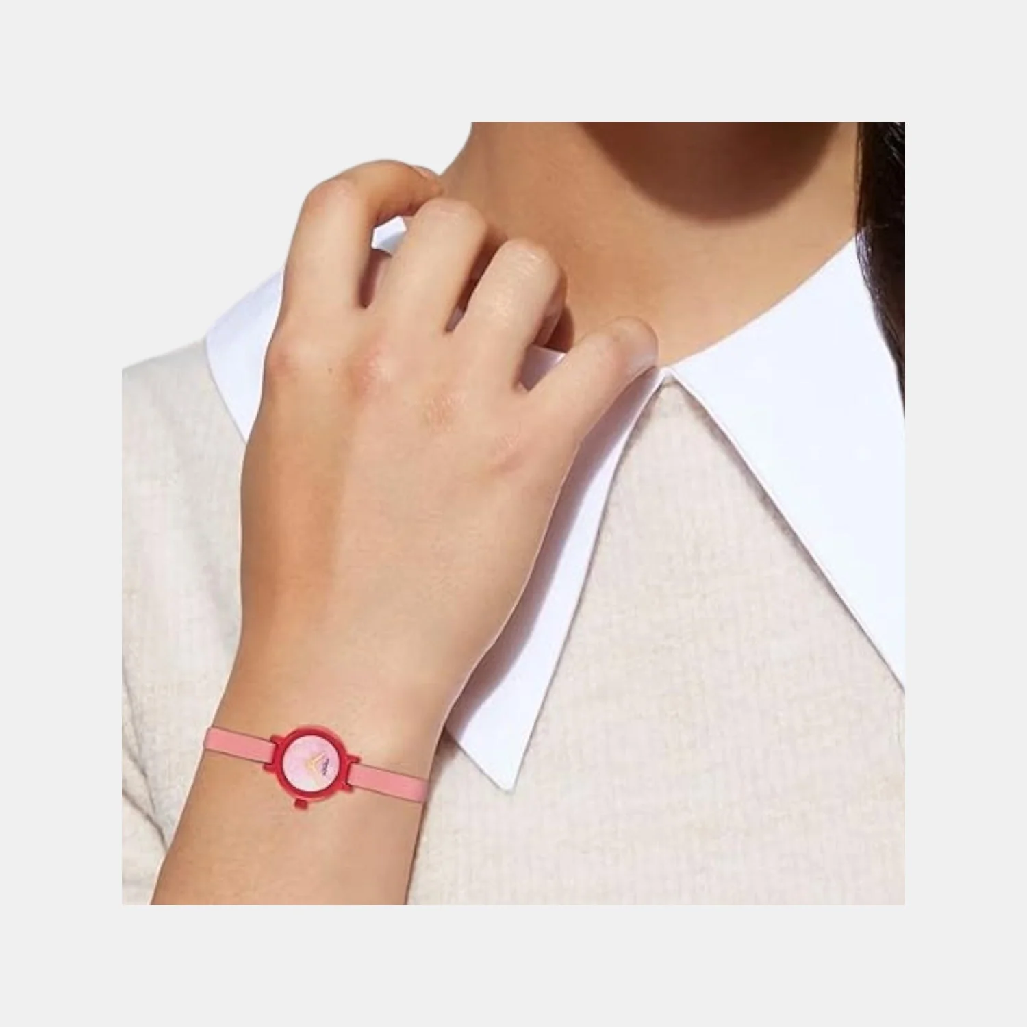 Gracie Women Quartz Pink Dial Analog Calf Watch 14503991 - Image 4