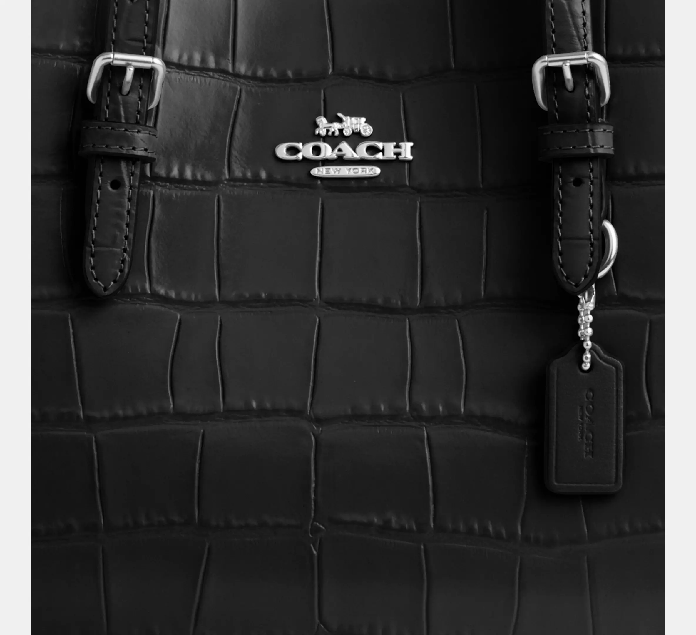Coach Mollie Tote Bag 25 Black - Image 3