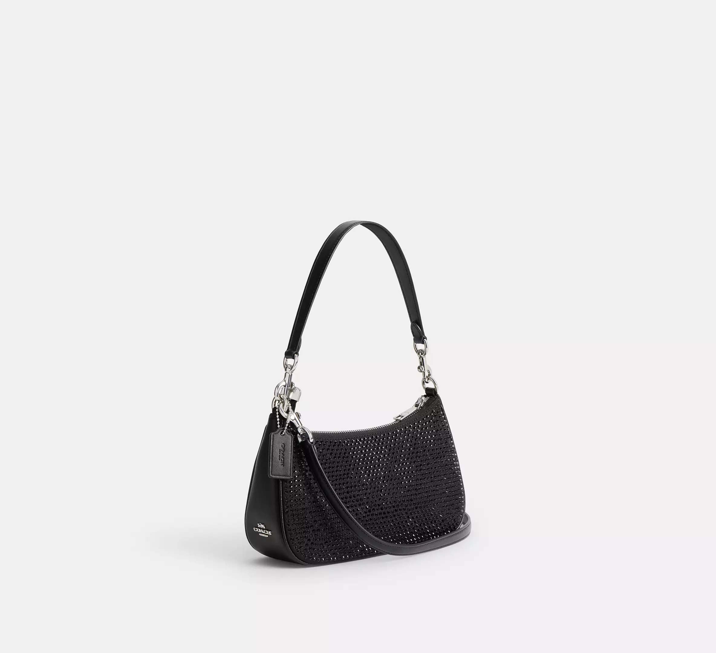 Coach Teri Shoulder Bag Silver / Black - Image 2