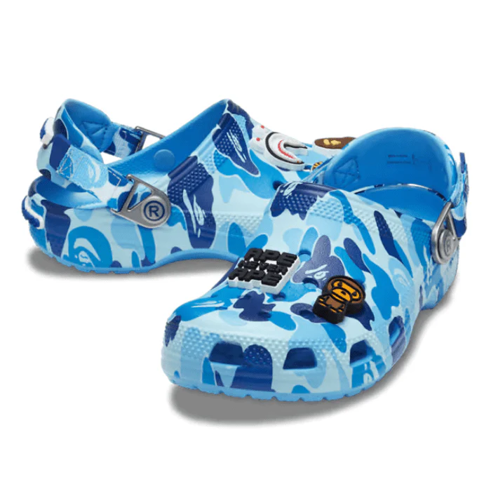 Crocs Classic Clog A Bathing Ape ABC Camo Blue - Image 2