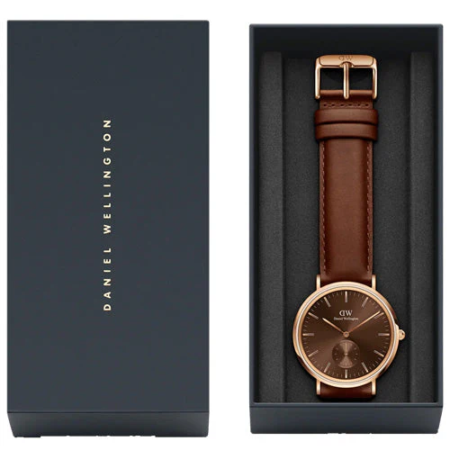 Daniel Wellington Classic Multi-Eye St Mawes Amber Brown Dial Men 40mm DW00100707 - Image 4
