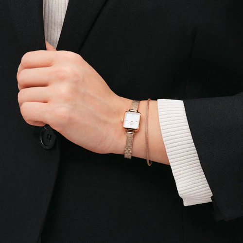 Daniel Wellington Quadro Mini Melrose White Dial Women 15.4*18.2mm DW00100727 - Image 2