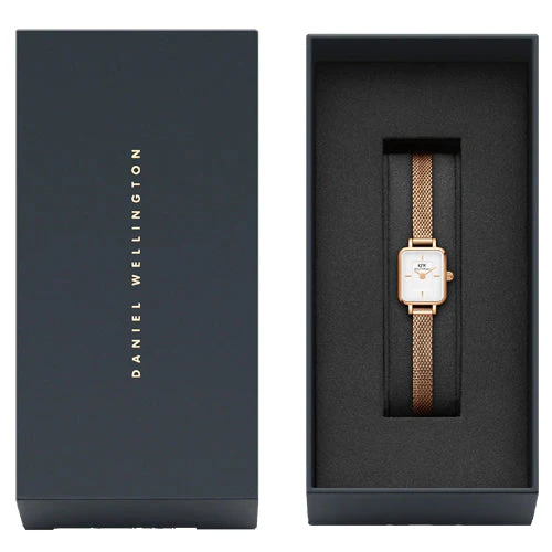 Daniel Wellington Quadro Mini Melrose White Dial Women 15.4*18.2mm DW00100727 - Image 4