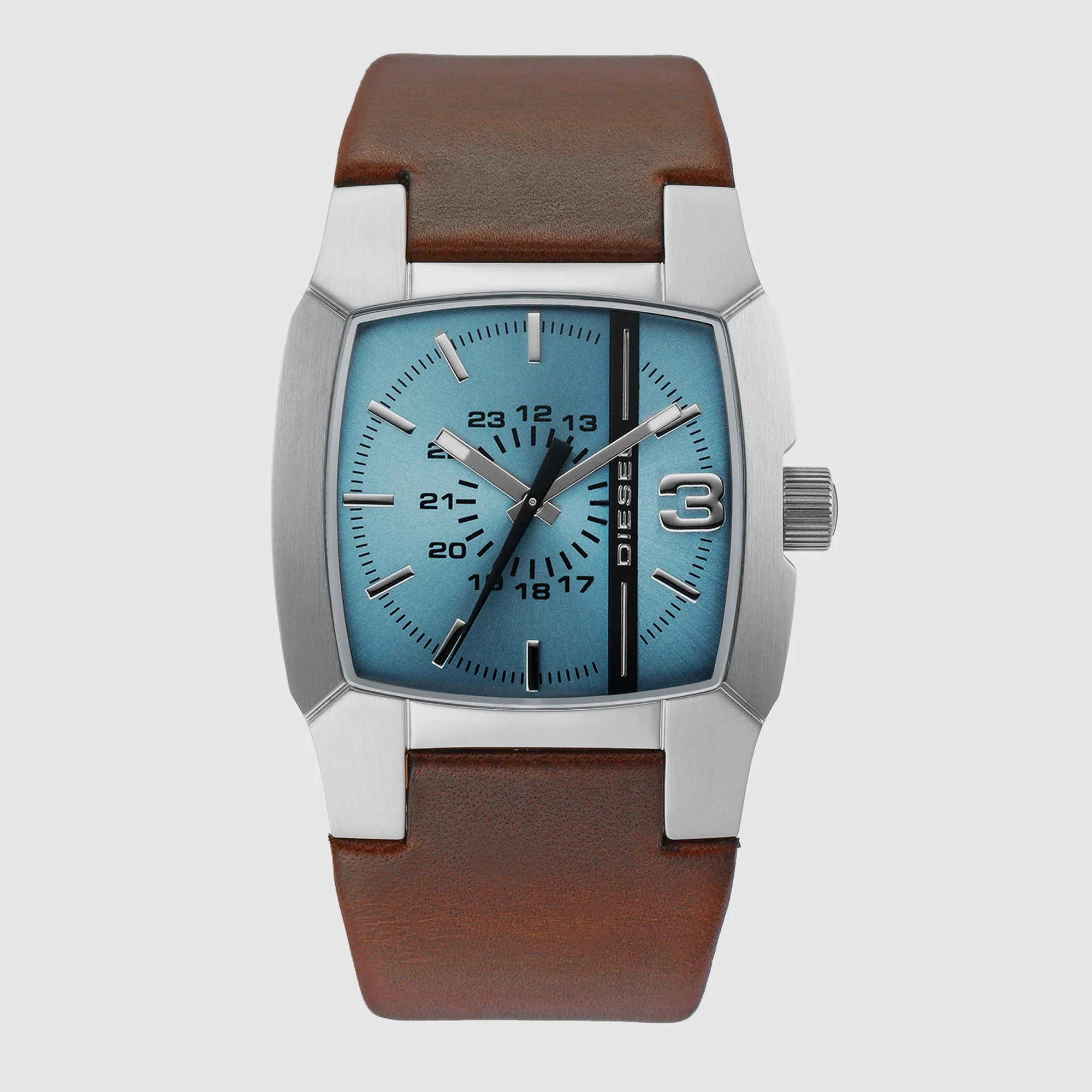 Cliffhanger Men Quartz Blue Dial Analog Leather Watch DZ1998