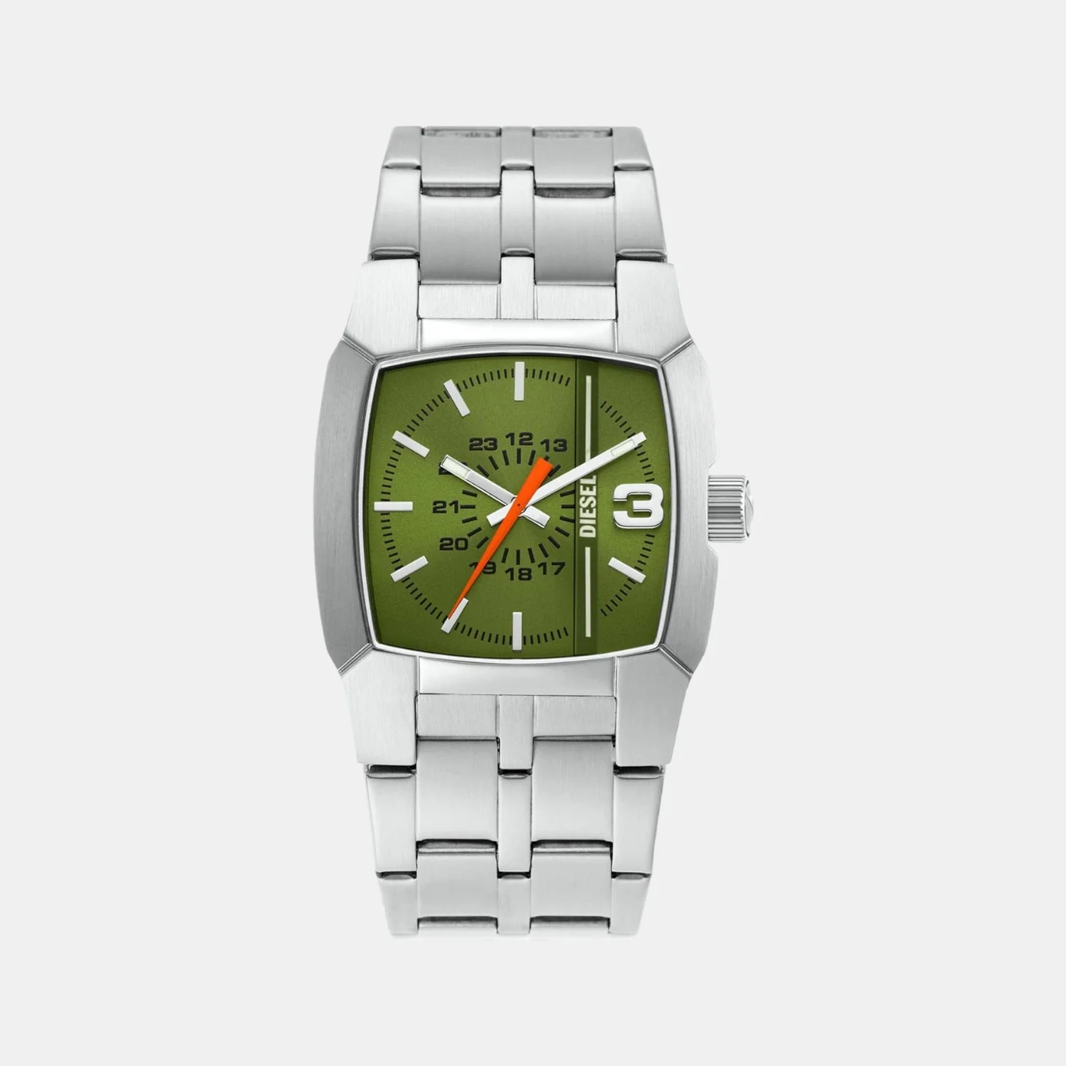 Cliffhanger Men Quartz Green Dial Analog Stainless Steel Watch DZ2150