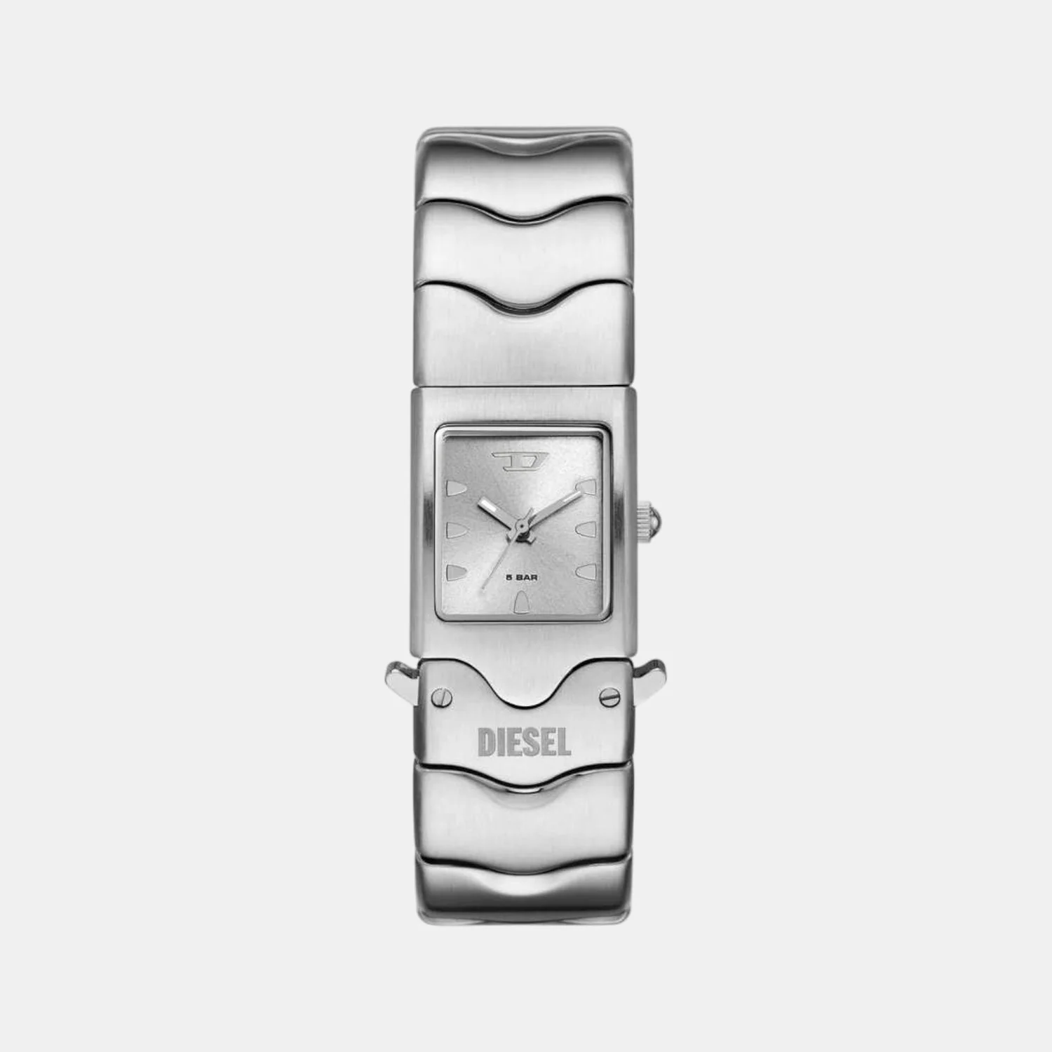 Closer Men Quartz Silver Dial Analog Stainless Steel Watch DZ2222