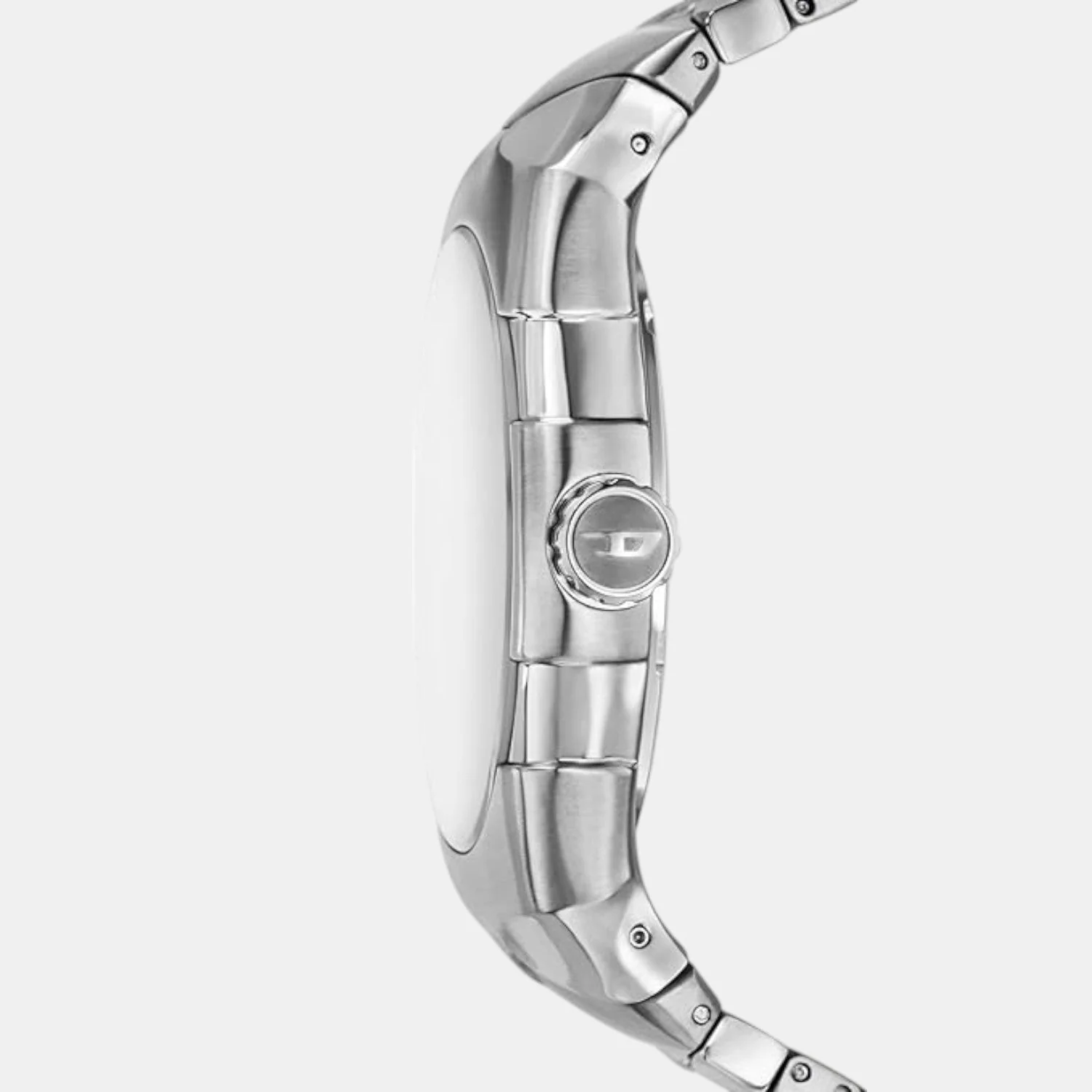 D-Sruptor Men Quartz Silver Dial Analog Stainless Steel Watch DZ2212 - Image 3