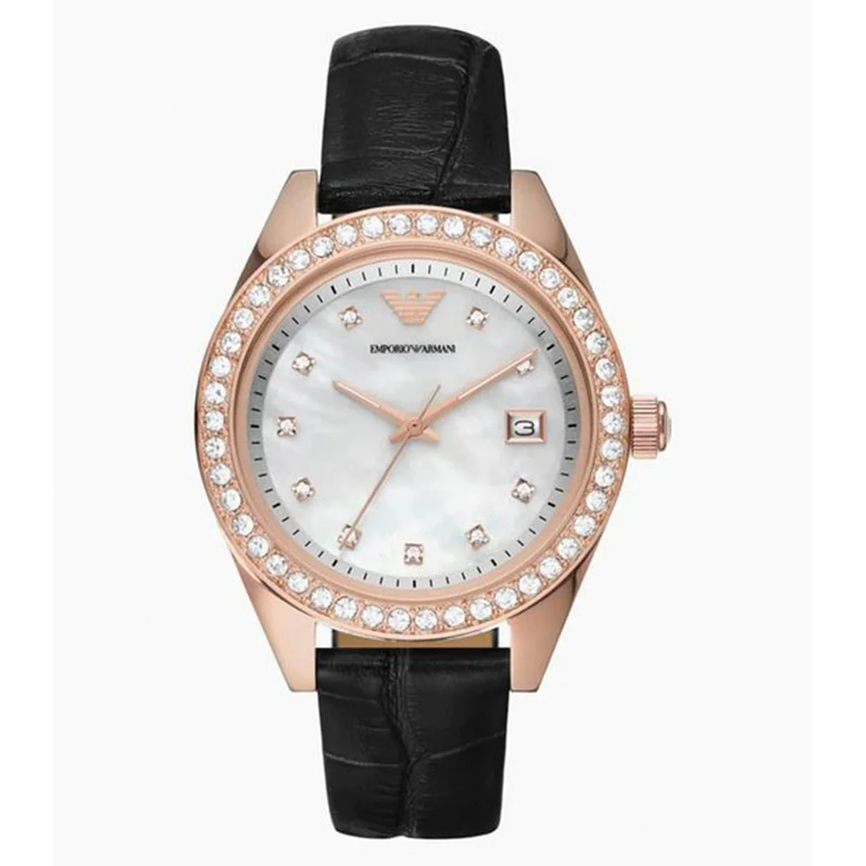Emporio Armani Analog Mother of Pearl Dial Women 36mm - Image 4