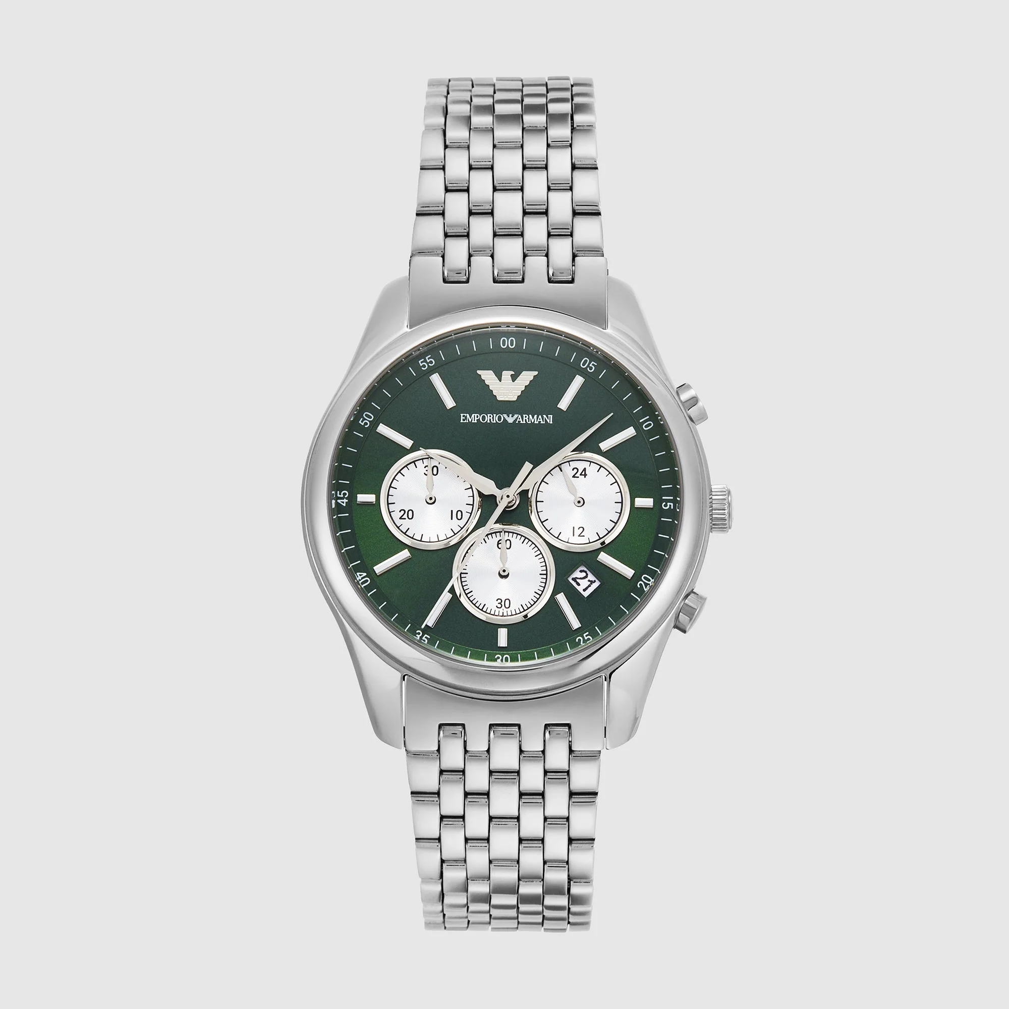 Antonio Men Quartz Green Dial Chronograph Stainless Steel Watch AR11581