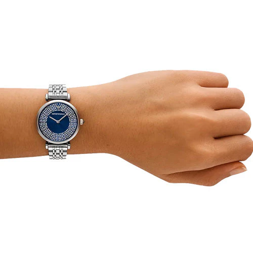 Emporio Armani Gianni T-Bar Blue Dial Women 32mm AR11627 - Image 2