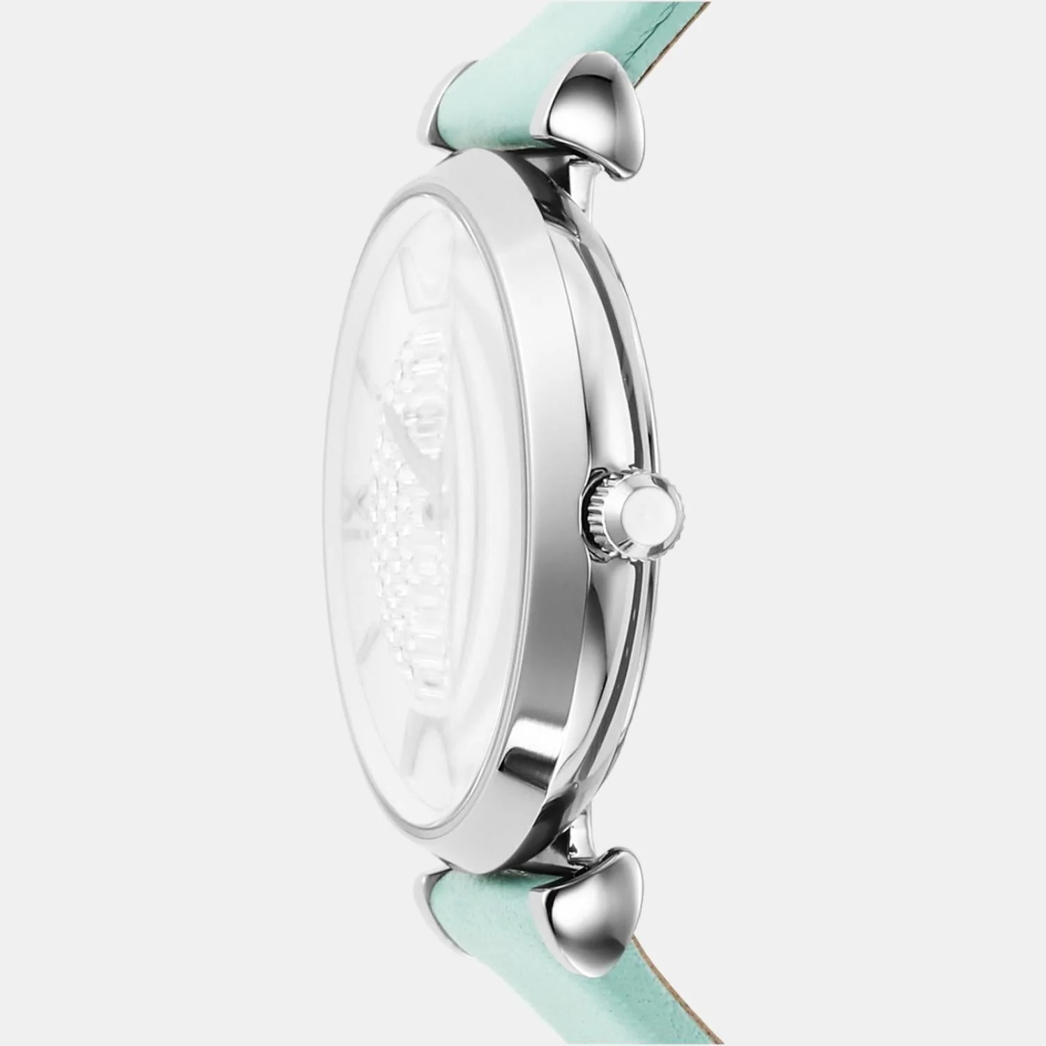 Gianni T-Bar Women Quartz Silver Dial Analog Leather Watch AR11443 - Image 4
