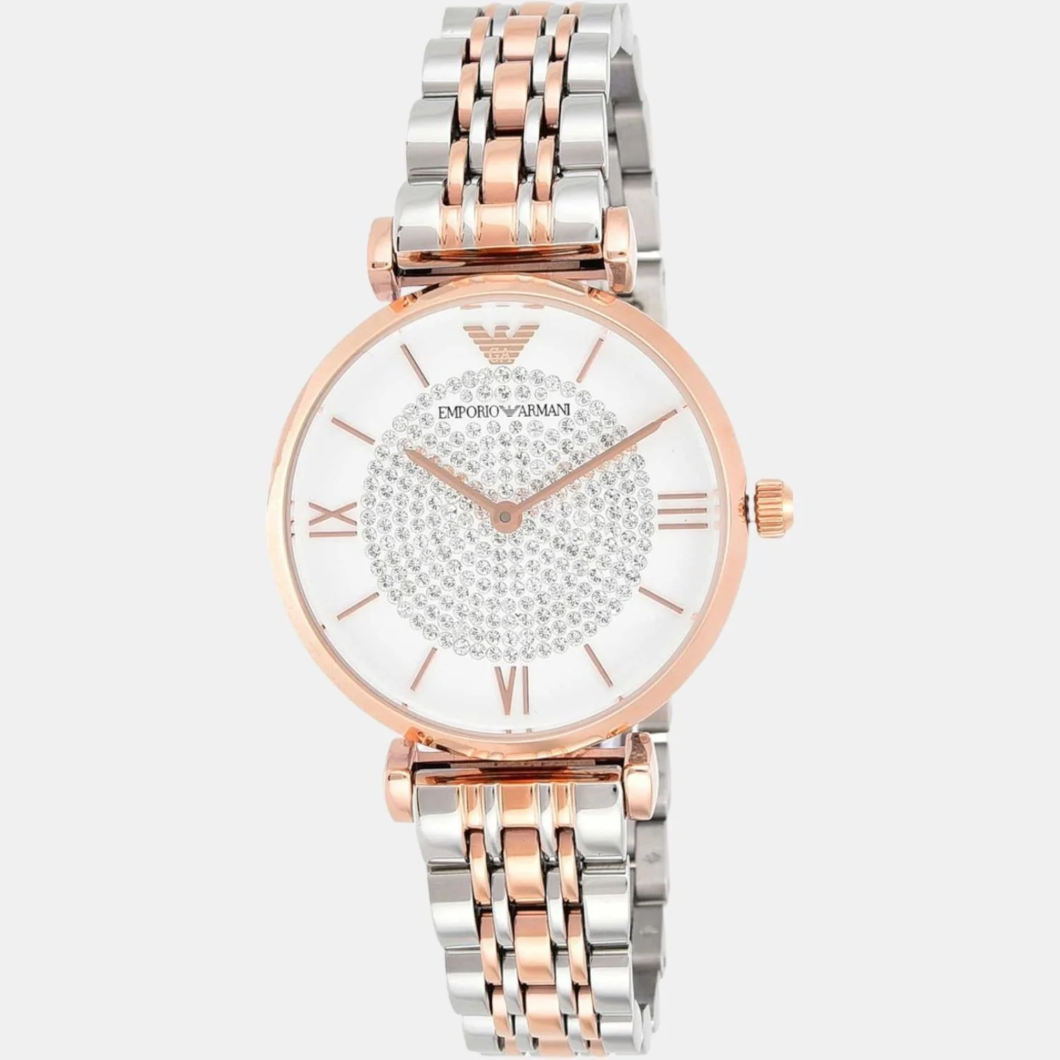Gianni T-Bar Women Quartz White Dial Analog Stainless Steel Watch AR1926 - Image 3