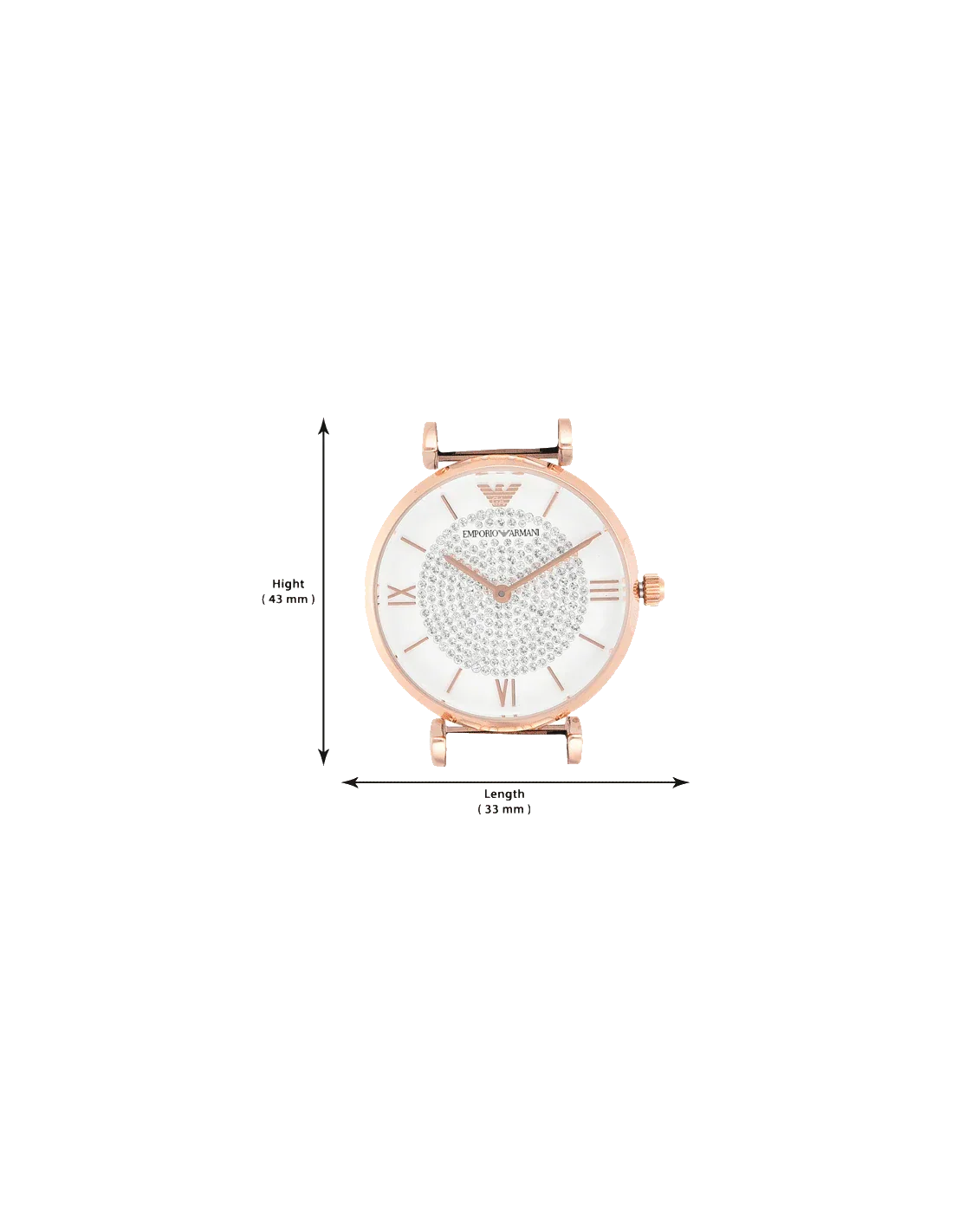 Emporio Armani Retro White Dial Women 39mm - Image 2