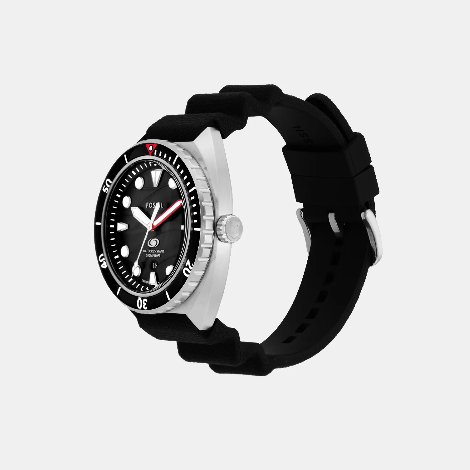 Breaker Men Quartz Black Dial Analog Silicone Watch FS6062 - Image 4