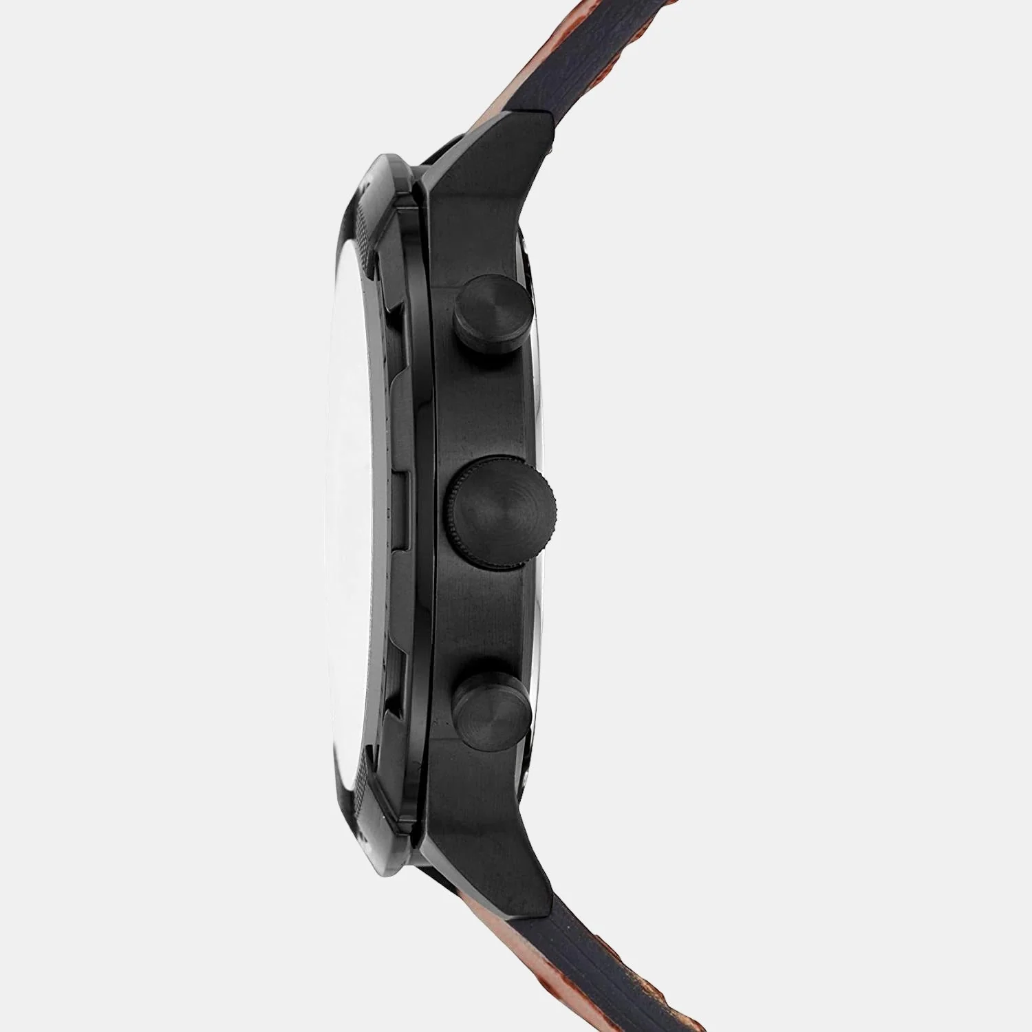 Bronson Men Quartz Black Dial Chronograph Leather Watch FS5714 - Image 2