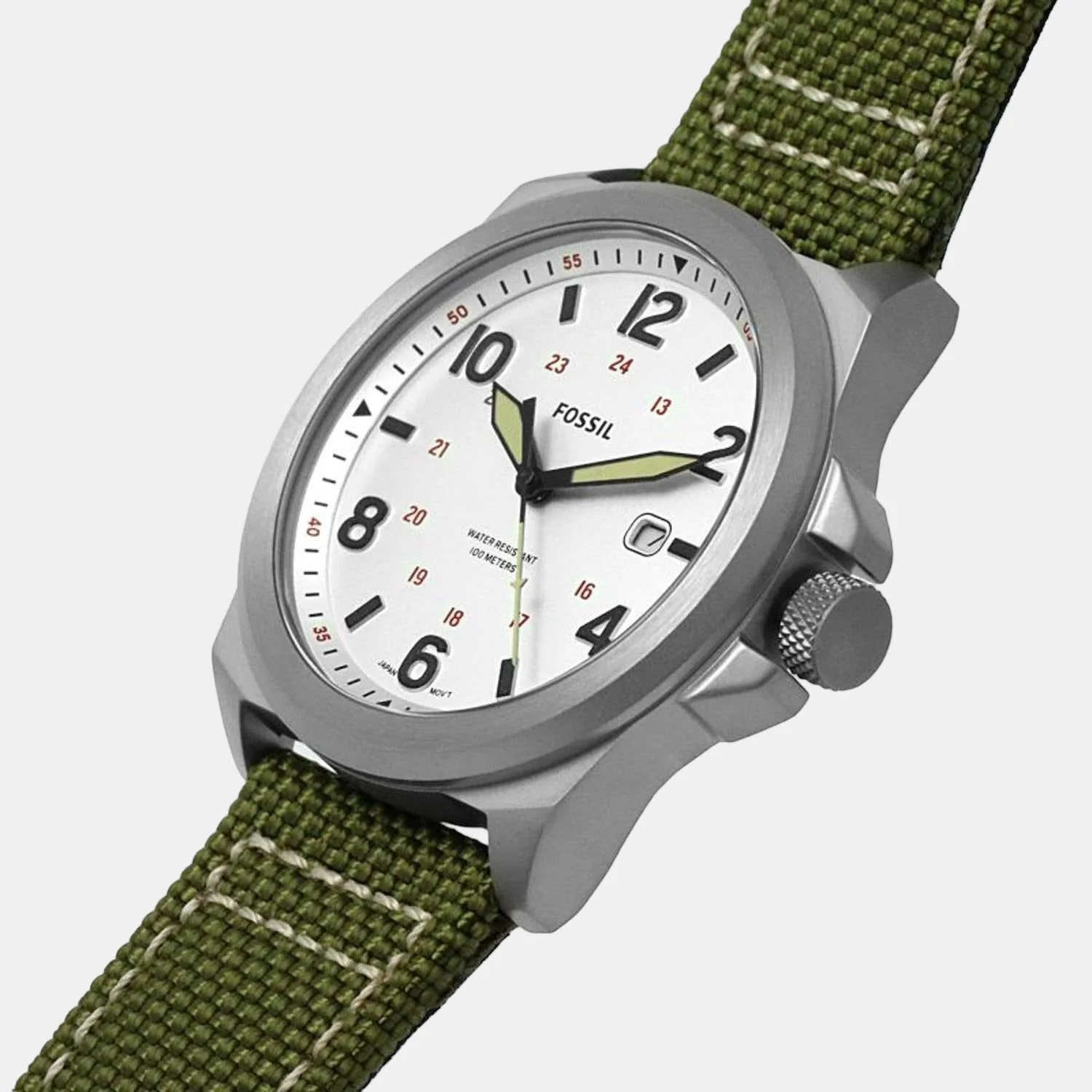 Bronson Men Quartz Silver Dial Analog Nylon Watch FS5918 - Image 7