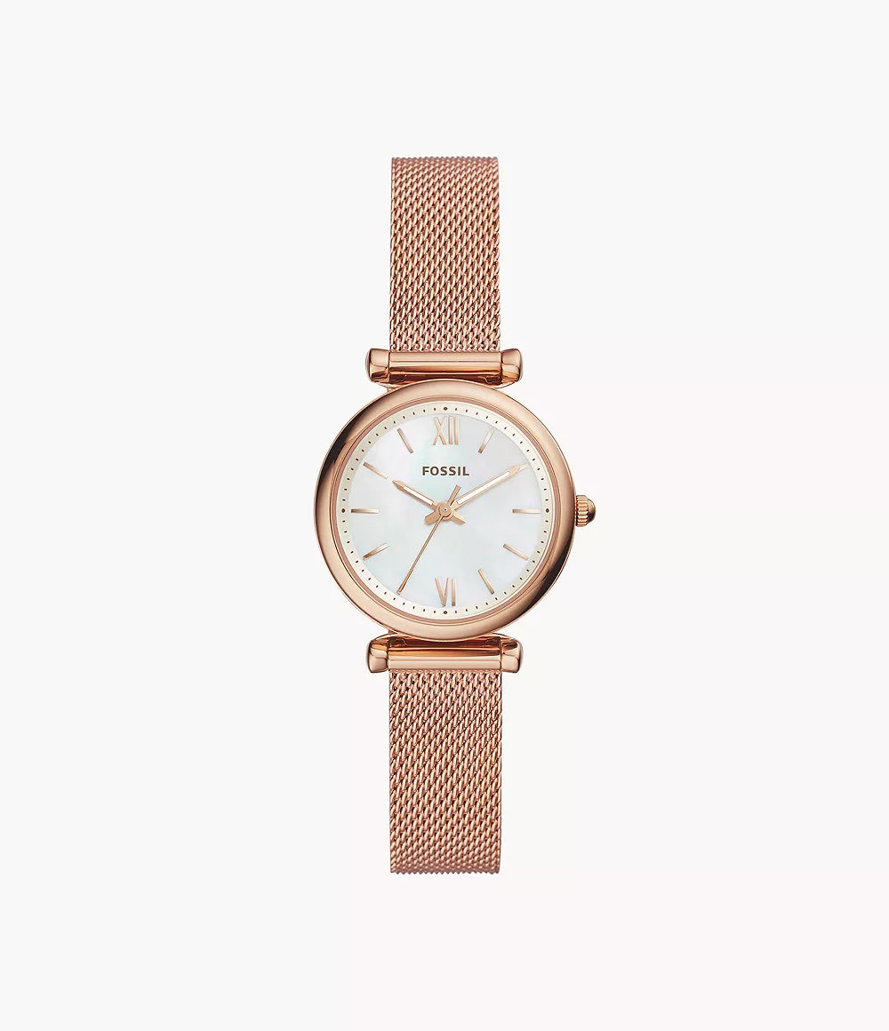 Carlie Women Quartz Mother Of Pearl Dial Analog Stainless Steel Watch ES4433
