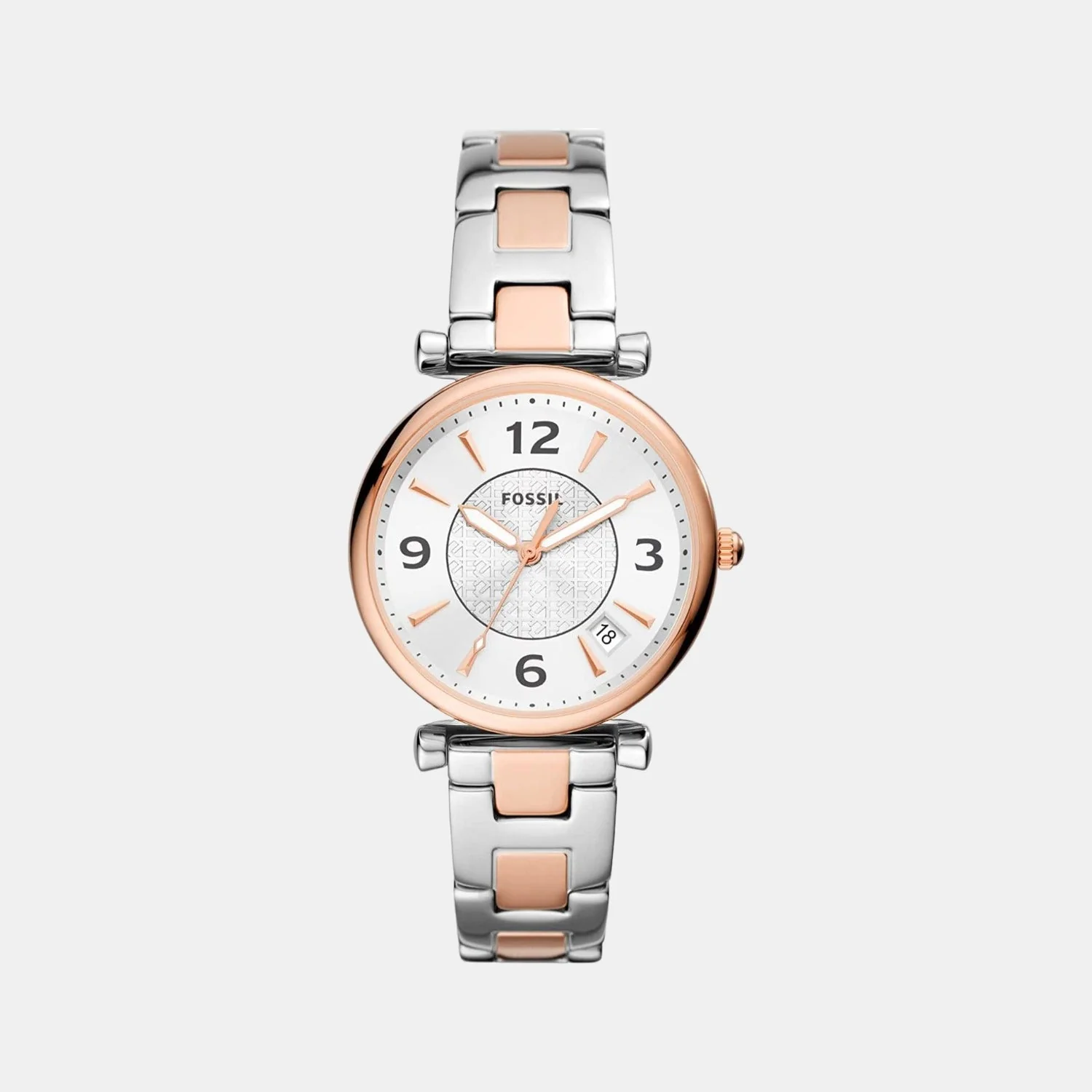 Carlie Women Quartz Silver Dial Analog Stainless Steel Watch ES5156