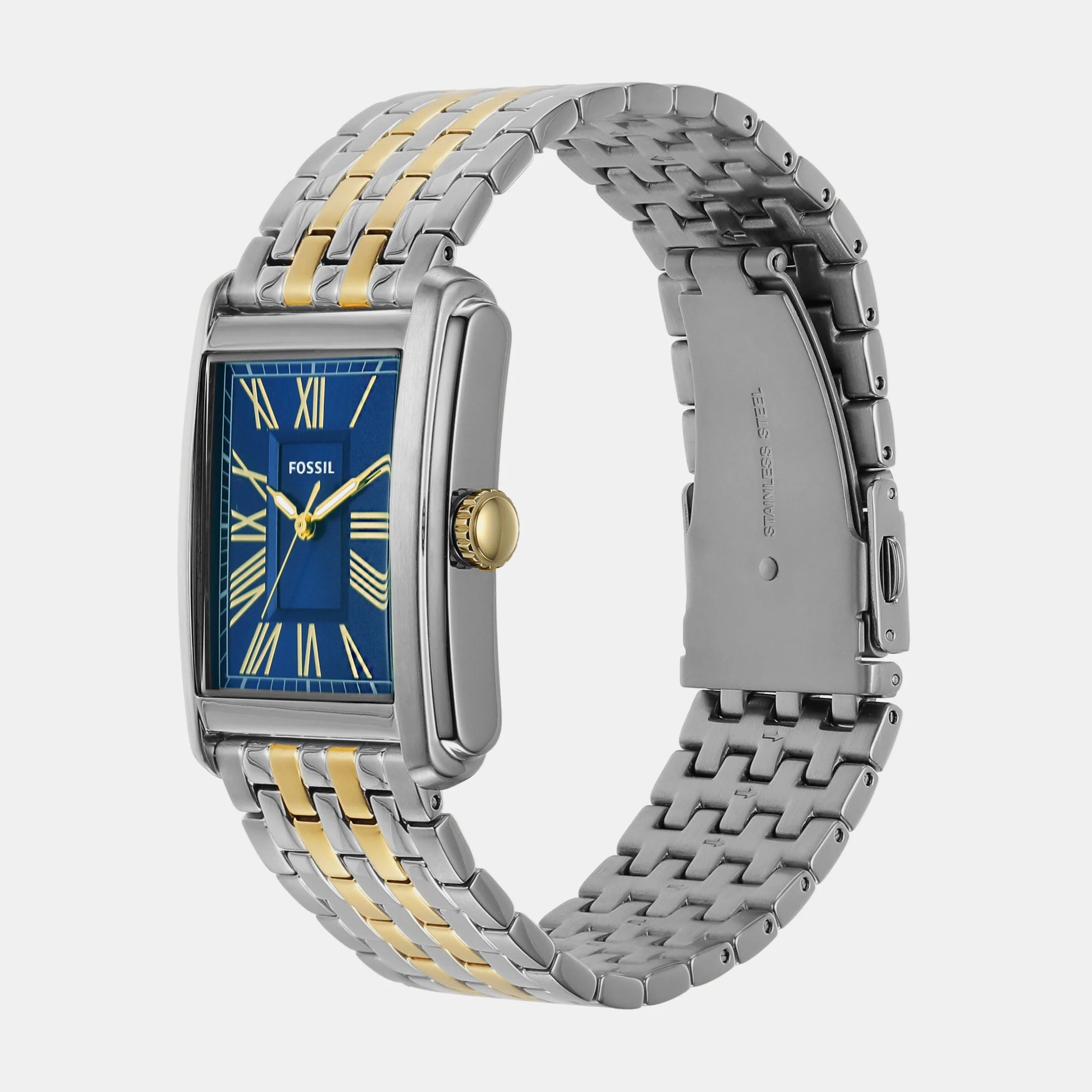 Carraway Men Quartz Blue Dial Analog Stainless Steel Watch FS6010 - Image 3