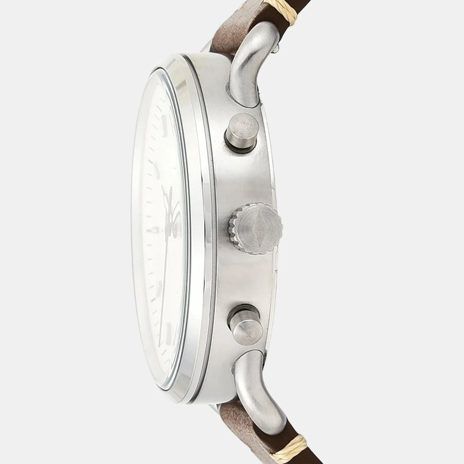 Commuter Men Quartz Cream Dial Chronograph Leather Watch FS5402 - Image 2