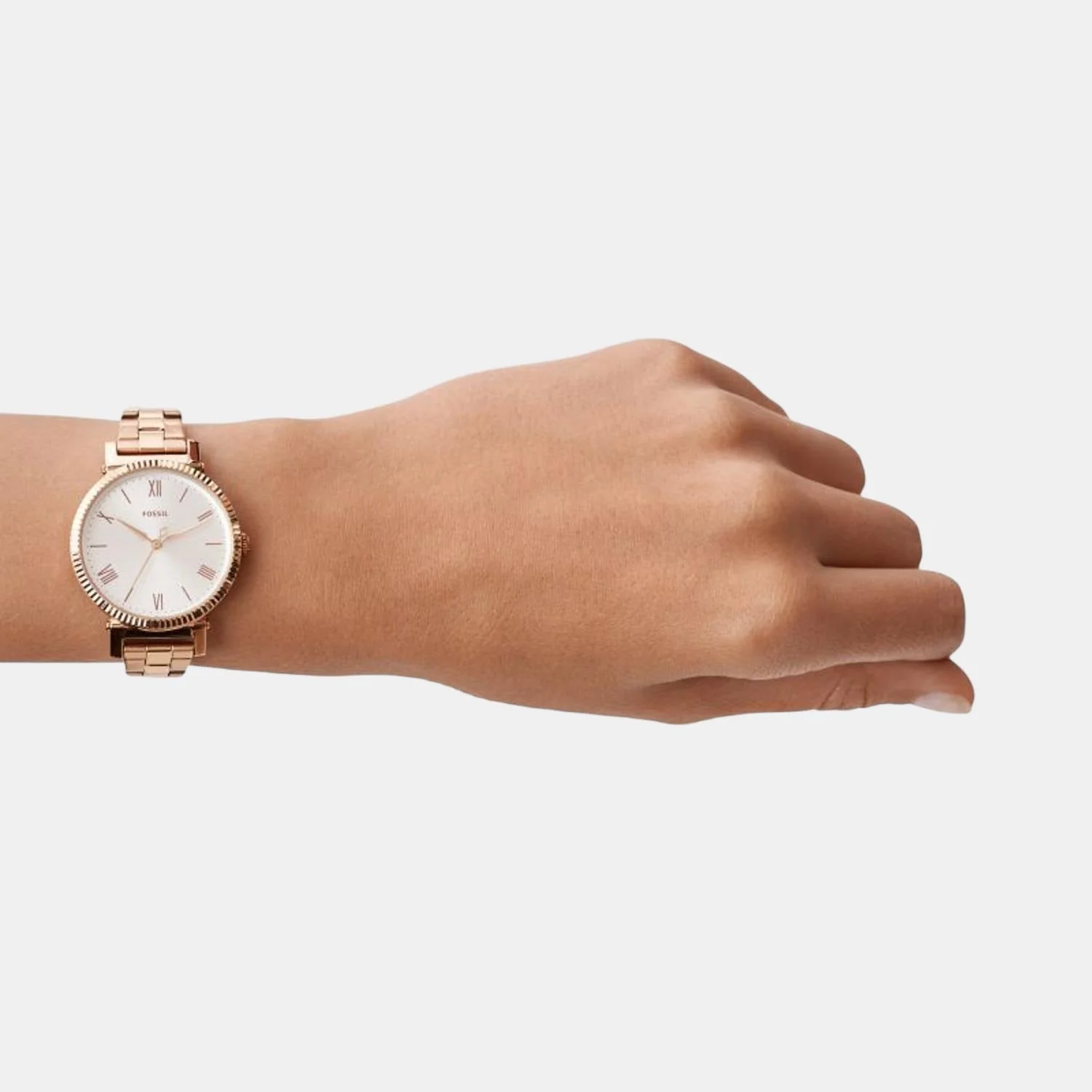 Daisy 3 Hand Women Quartz Silver Dial Analog Stainless Steel Watch ES4791 - Image 4