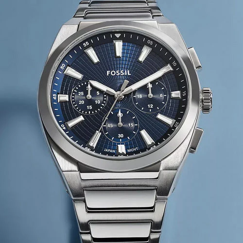 Fossil Everett Blue Dial Men 44mm FS6104 - Image 4