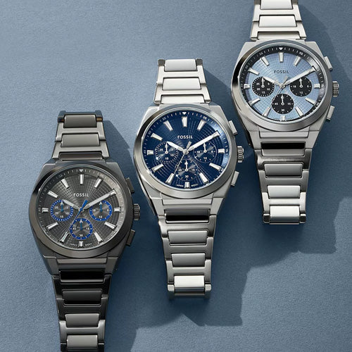 Fossil Everett Blue Dial Men 44mm FS6104 - Image 5