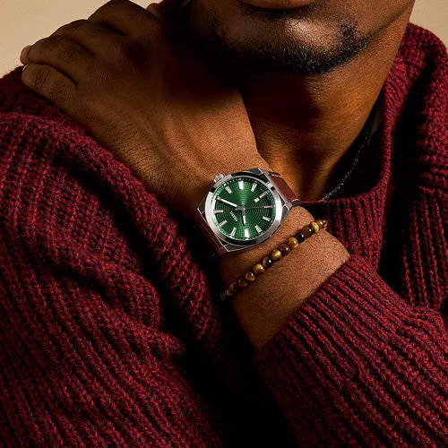 Fossil Everett Green Dial Men 42mm FS6080SET - Image 2