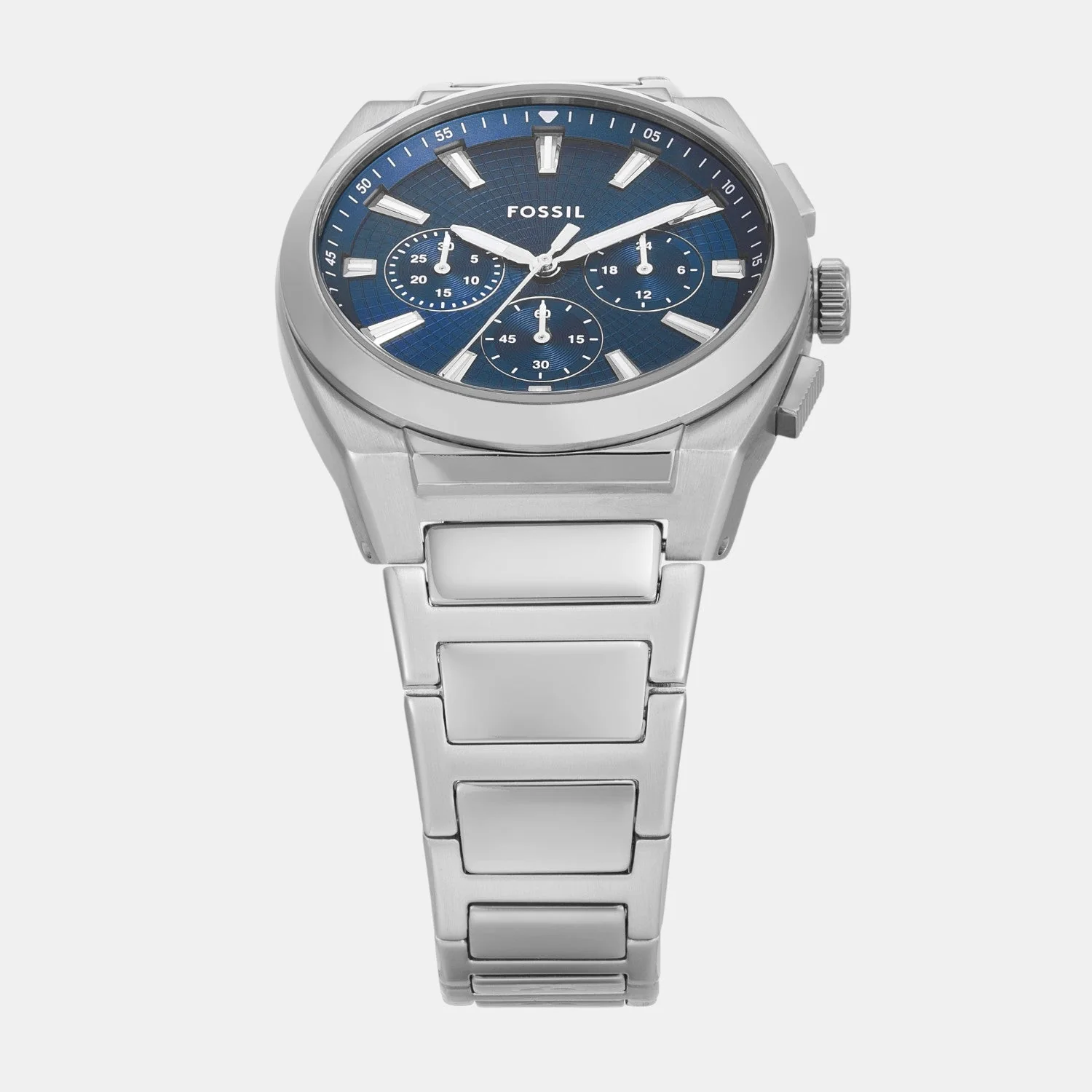 Everett Men Quartz Blue Dial Chronograph Stainless Steel Watch FS6104 - Image 2
