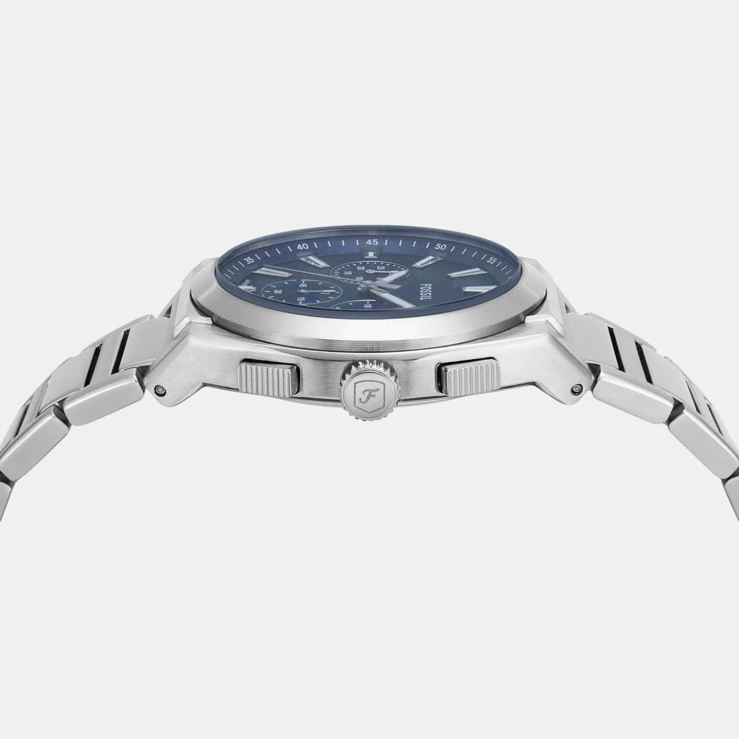 Everett Men Quartz Blue Dial Chronograph Stainless Steel Watch FS6104 - Image 5