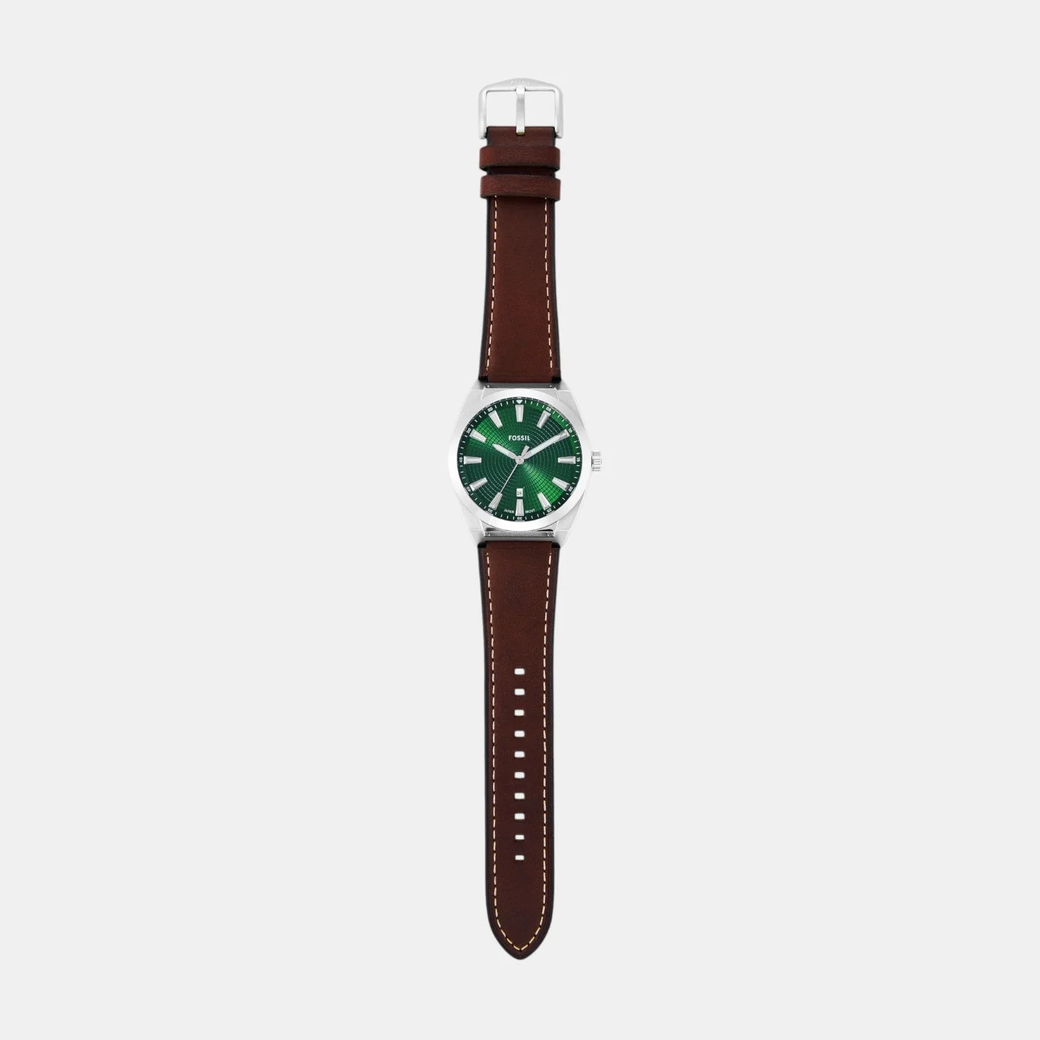 Everett Men Quartz Green Dial Analog Leather Watch FS6080SET - Image 6