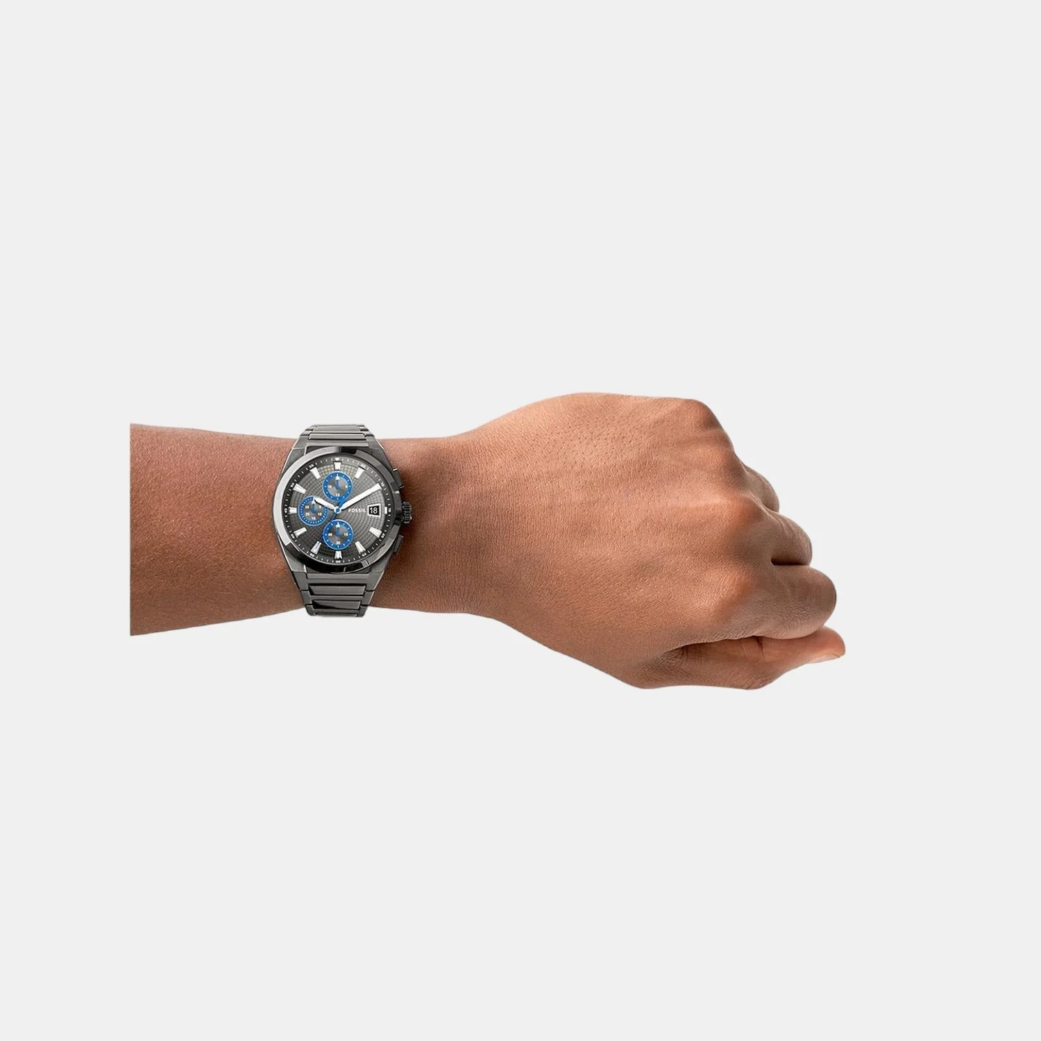 Everett Men Quartz Grey Dial Chronograph Stainless Steel Watch FS5830 - Image 4