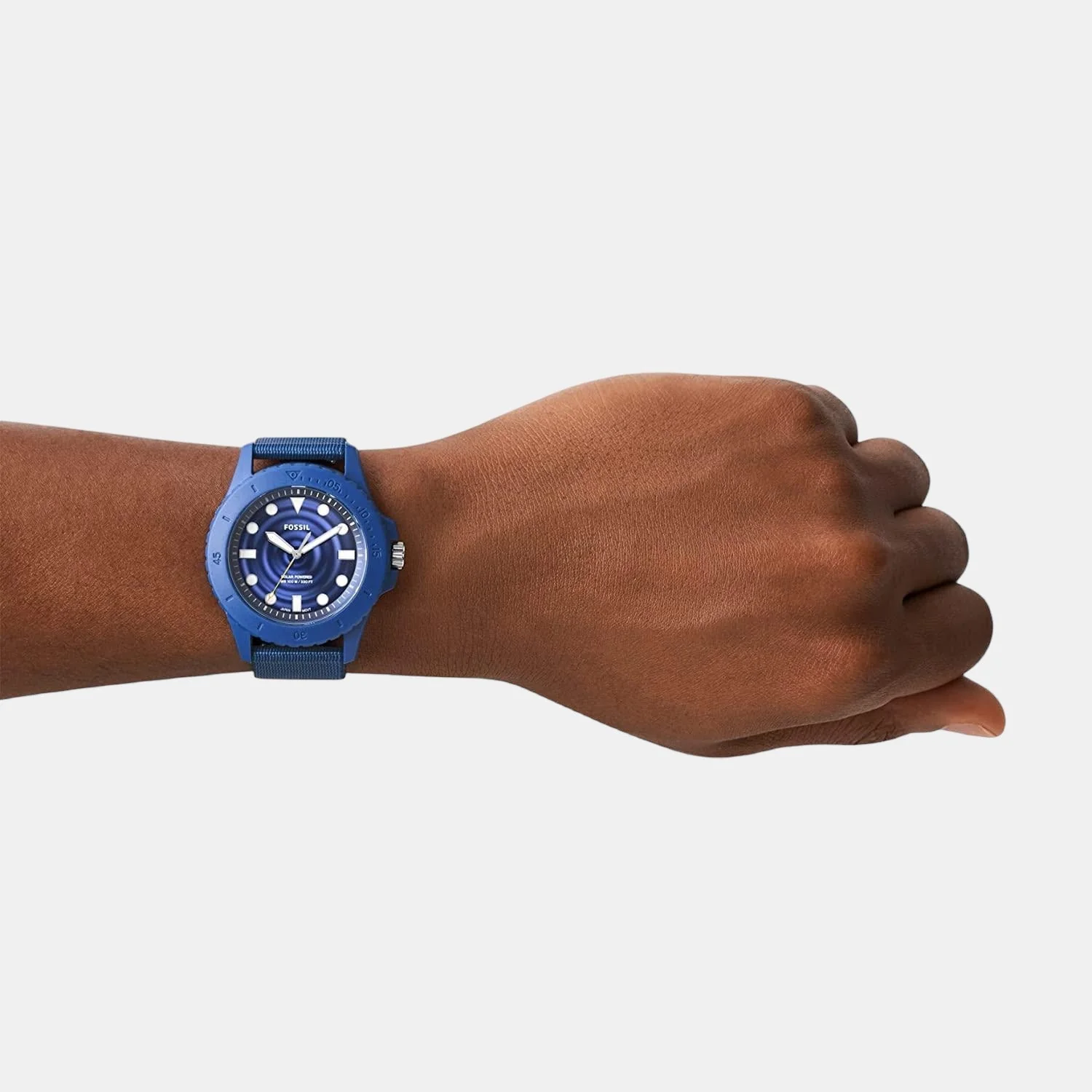 Fb-01 Men Solar Blue Dial Analog Tide Ocean Material Watch FS5893 - Image 4