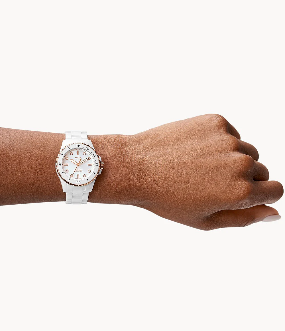 Fossil FB-01 White Dial Women's Watch 36mm - Image 3