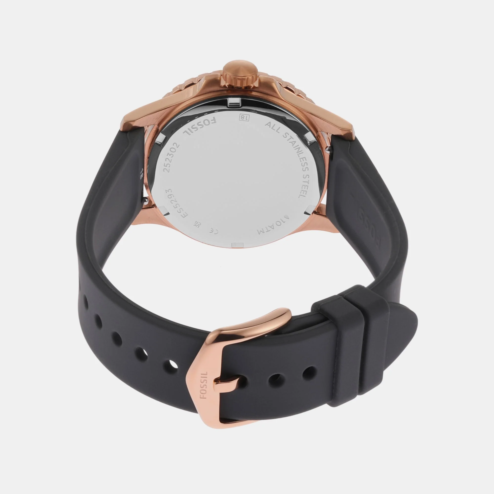 Fb-01 Women Quartz Grey Dial Analog Silicone Watch ES5293 - Image 2
