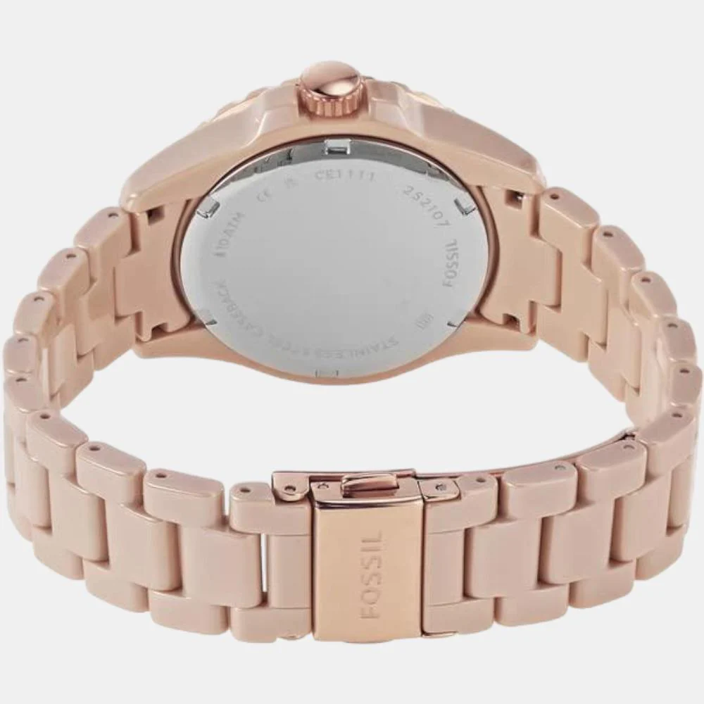 Fb-01 Women Quartz Salted Caramel Dial Analog Ceramic Watch CE1111 - Image 6