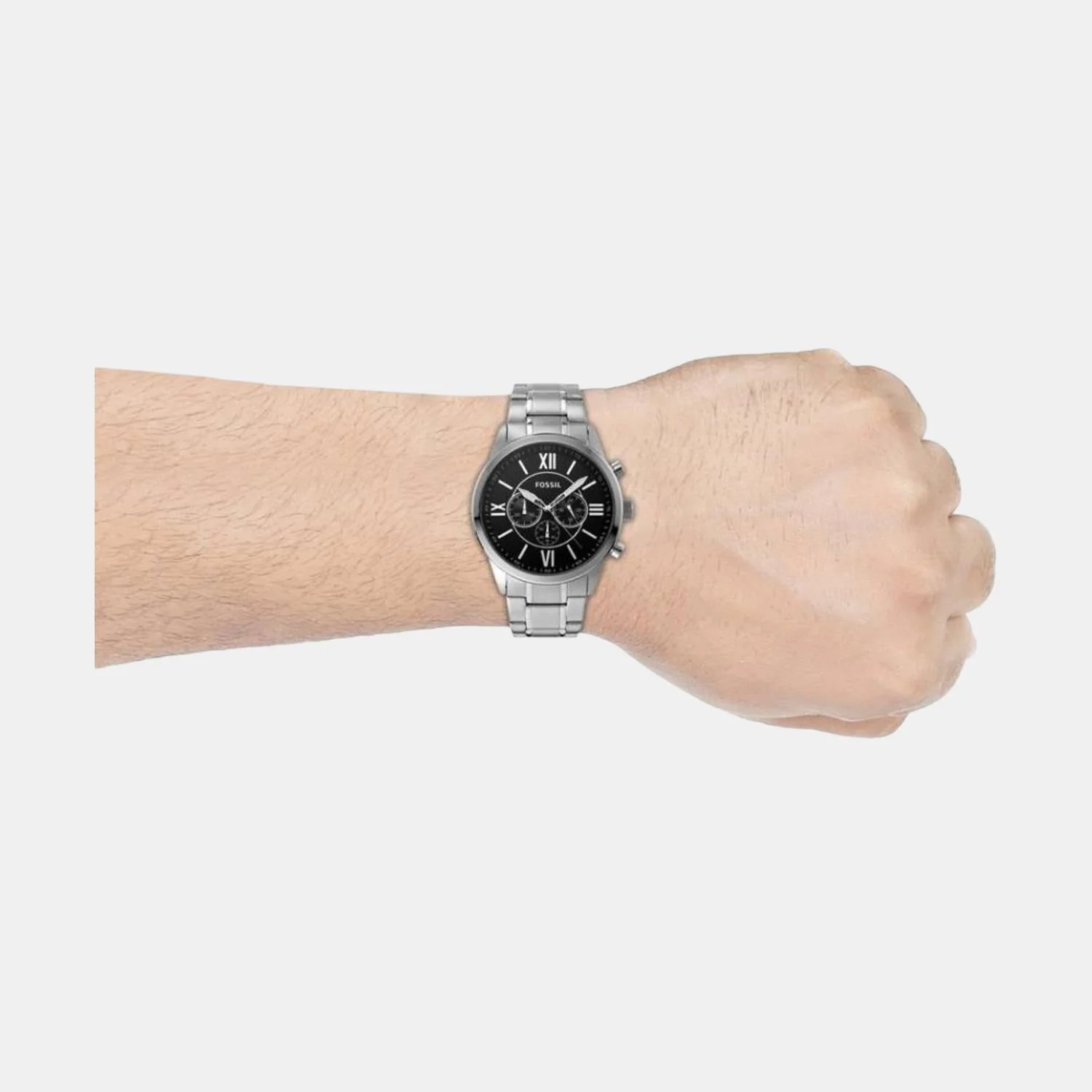 Flynn Men Quartz Black Dial Chronograph Stainless Steel Watch BQ1125 - Image 4