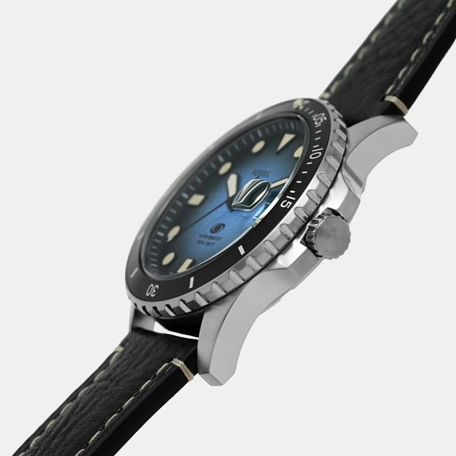 Fossil Blue Dive Men Quartz Blue Dial Analog Leather Watch FS5960 - Image 4