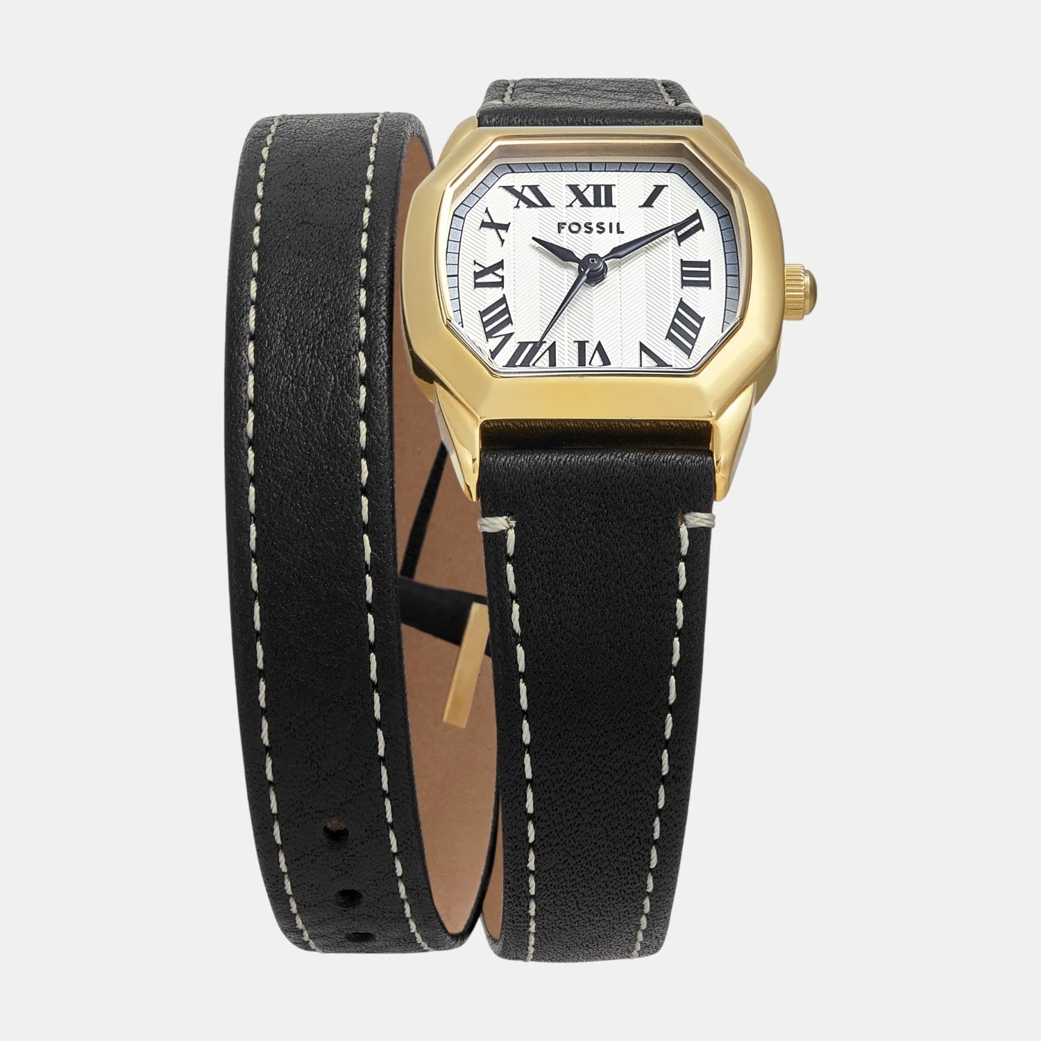 Harlow Women Quartz Cream Dial Analog Leather Watch ES5404 - Image 2