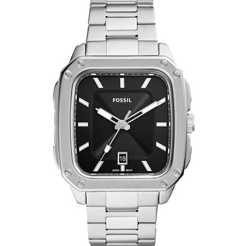 Fossil Inscription Black Dial Men 42mm