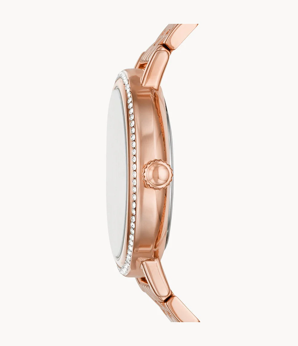 Fossil Reid Rose Gold Dial Women 34mm - Image 2