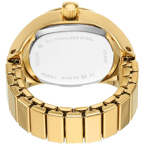 Fossil Ring Gold Dial Unisex 15mm - Image 3