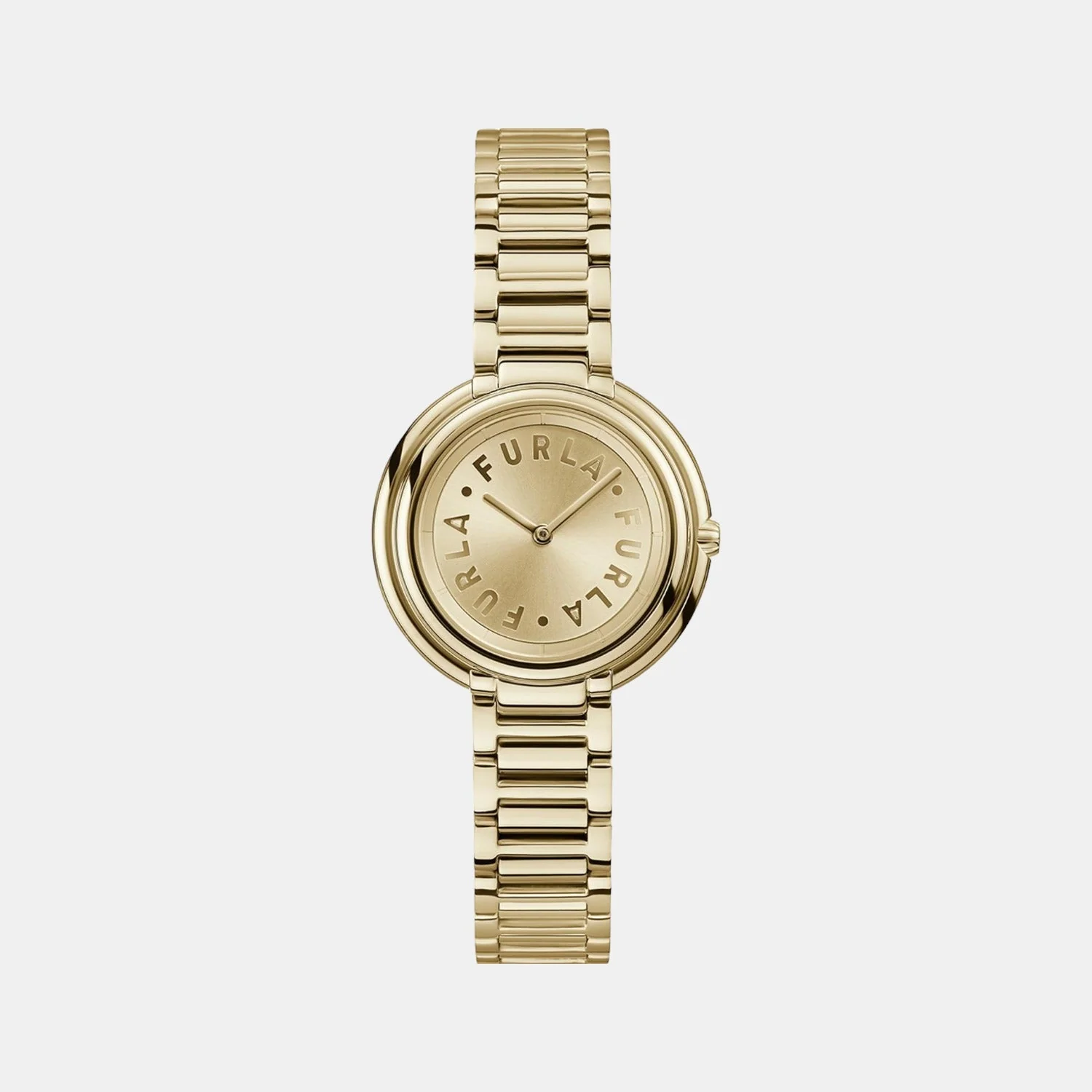 Furla Heritage Women Quartz Gold Dial Analog Stainless Steel Watch WW00032005L2