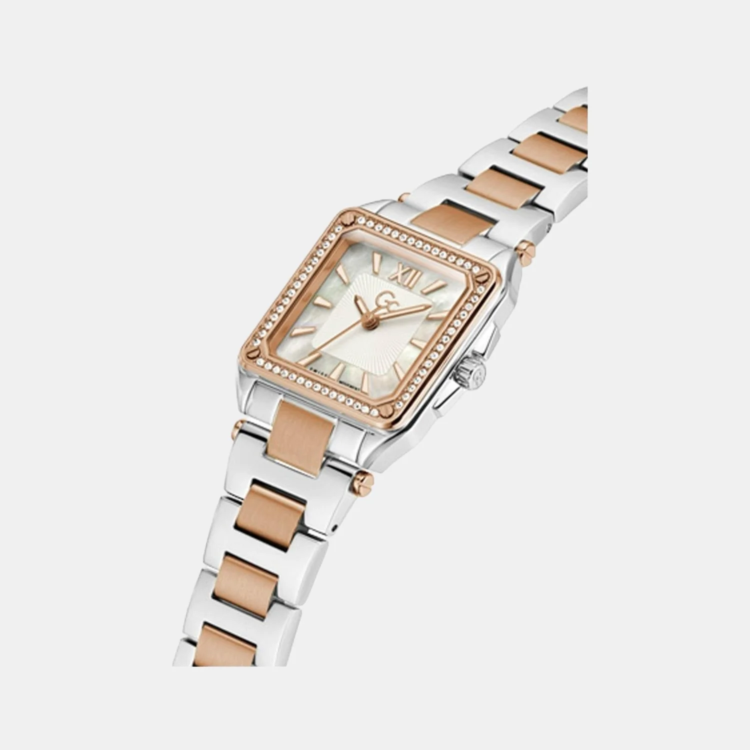 Couture Square Women Quartz White Dial Analog Stainless Steel Watch Y85002L1MF - Image 4