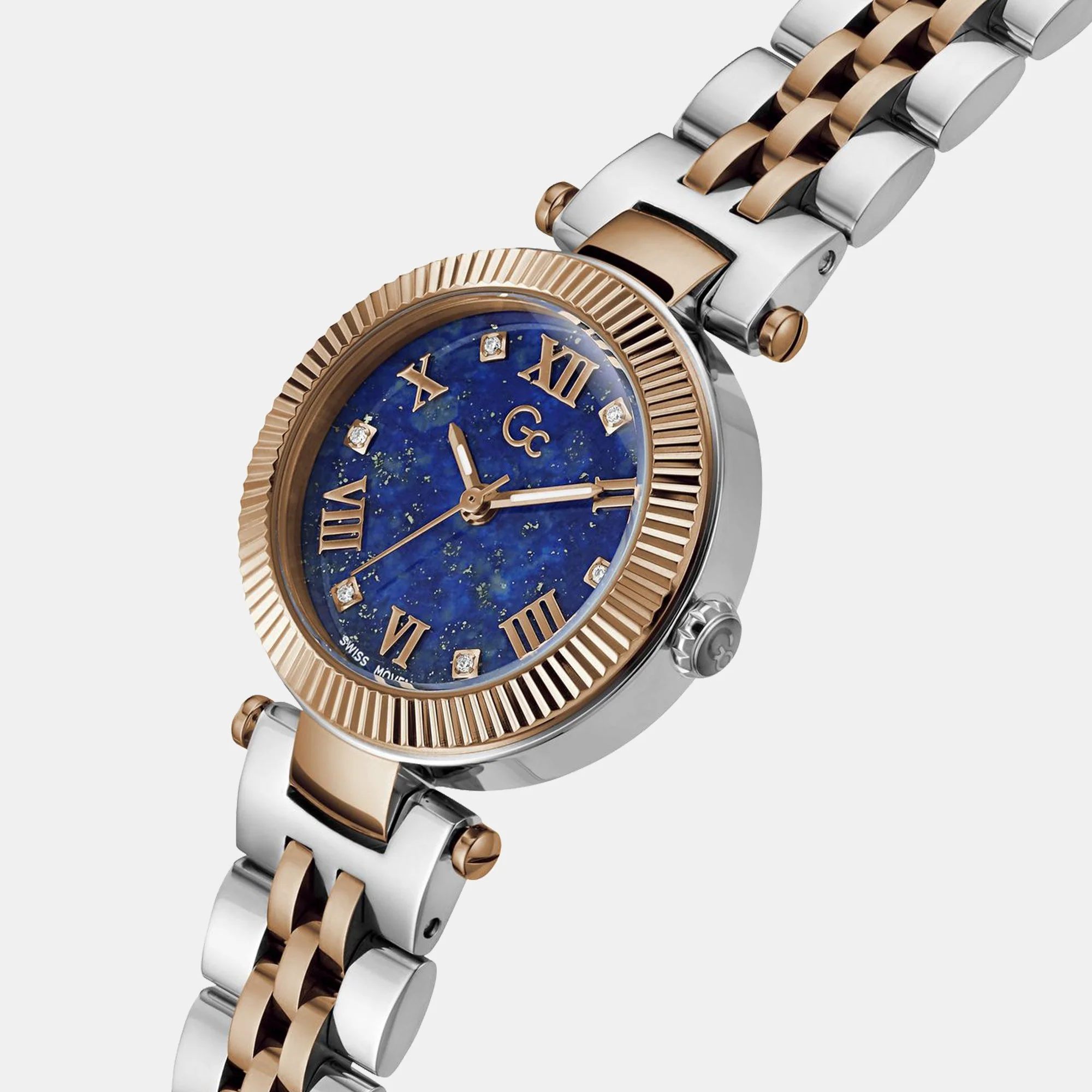 Flair Small Women Quartz Blue Dial Analog Stainless Steel Watch Z02004L7MF - Image 3