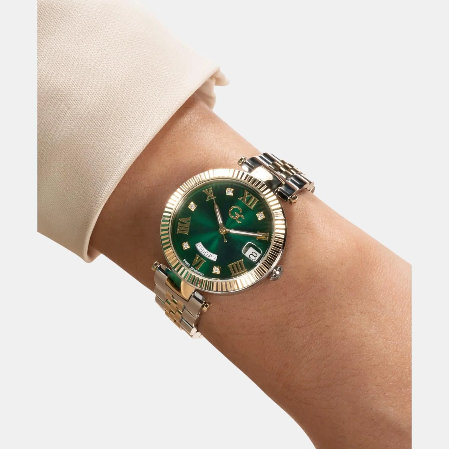 Flair Women Quartz Green Dial Analog Stainless Steel Watch Z01019L9MF - Image 7