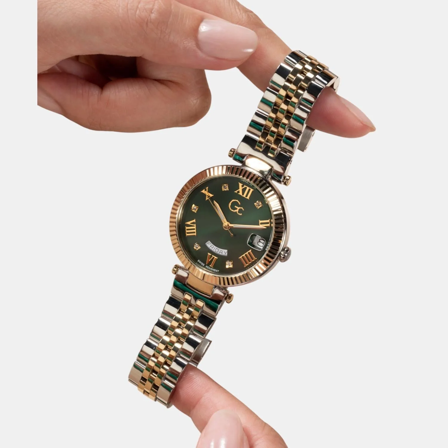 Flair Women Quartz Green Dial Analog Stainless Steel Watch Z01019L9MF - Image 8