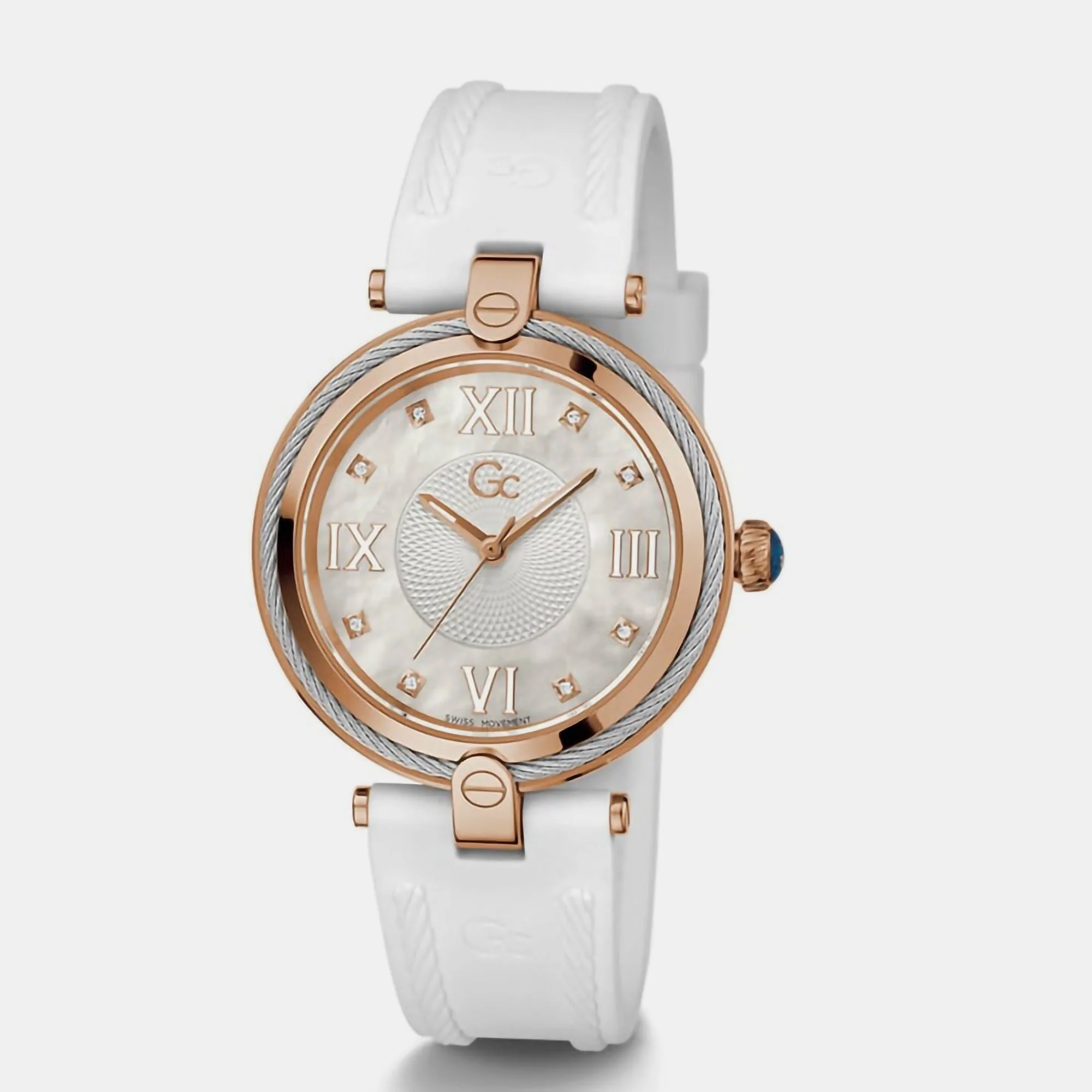 Fusion Cable Women Quartz White Dial Analog Silicone Watch Z15003L1MF - Image 2